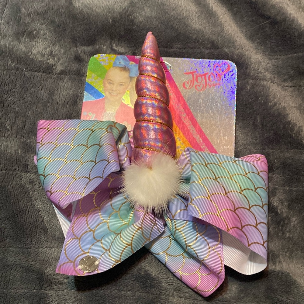 JoJo mermaid with unicorn horn bow